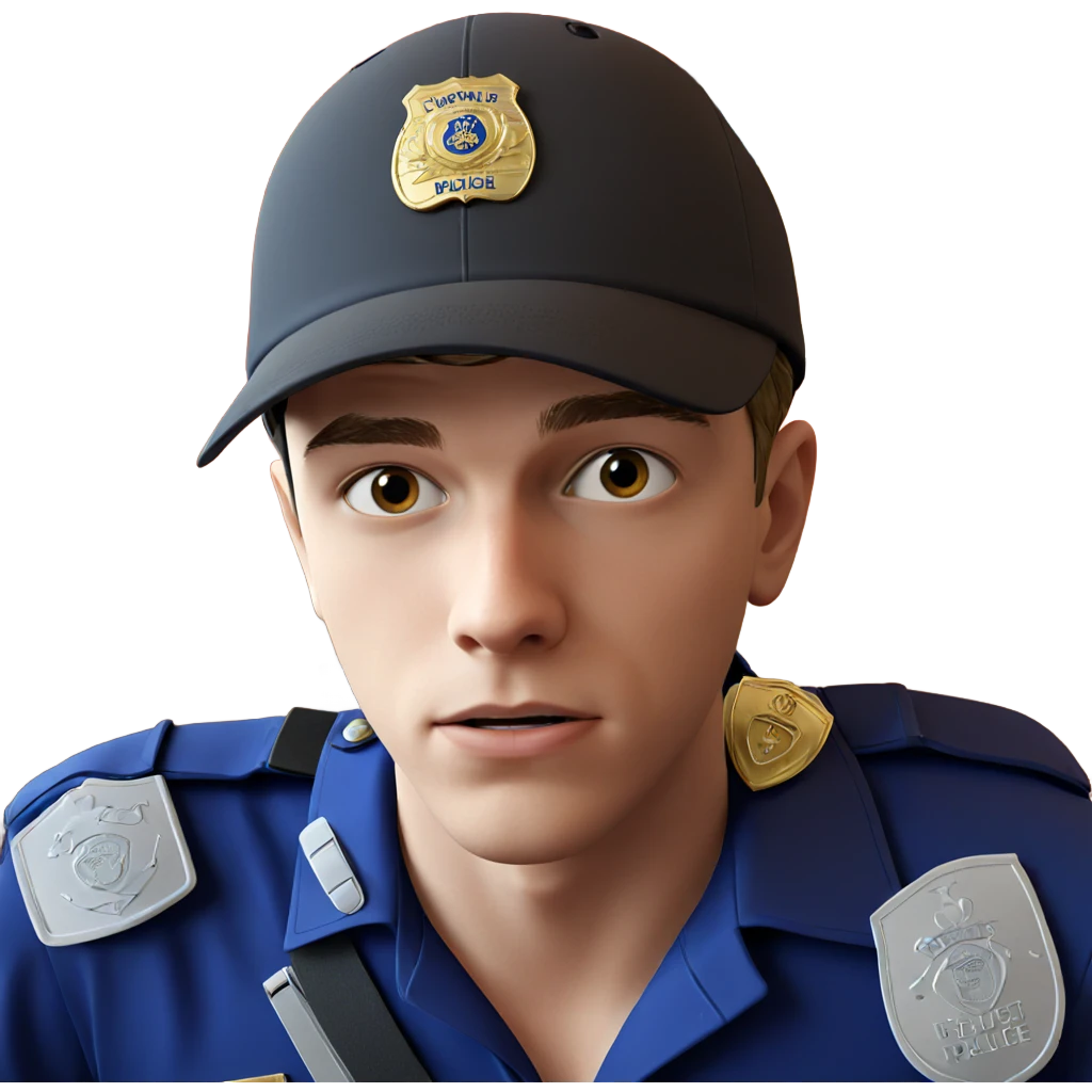 boy in police uniform emoji