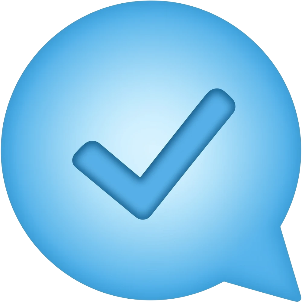 verify blue tick just like telegram emoji