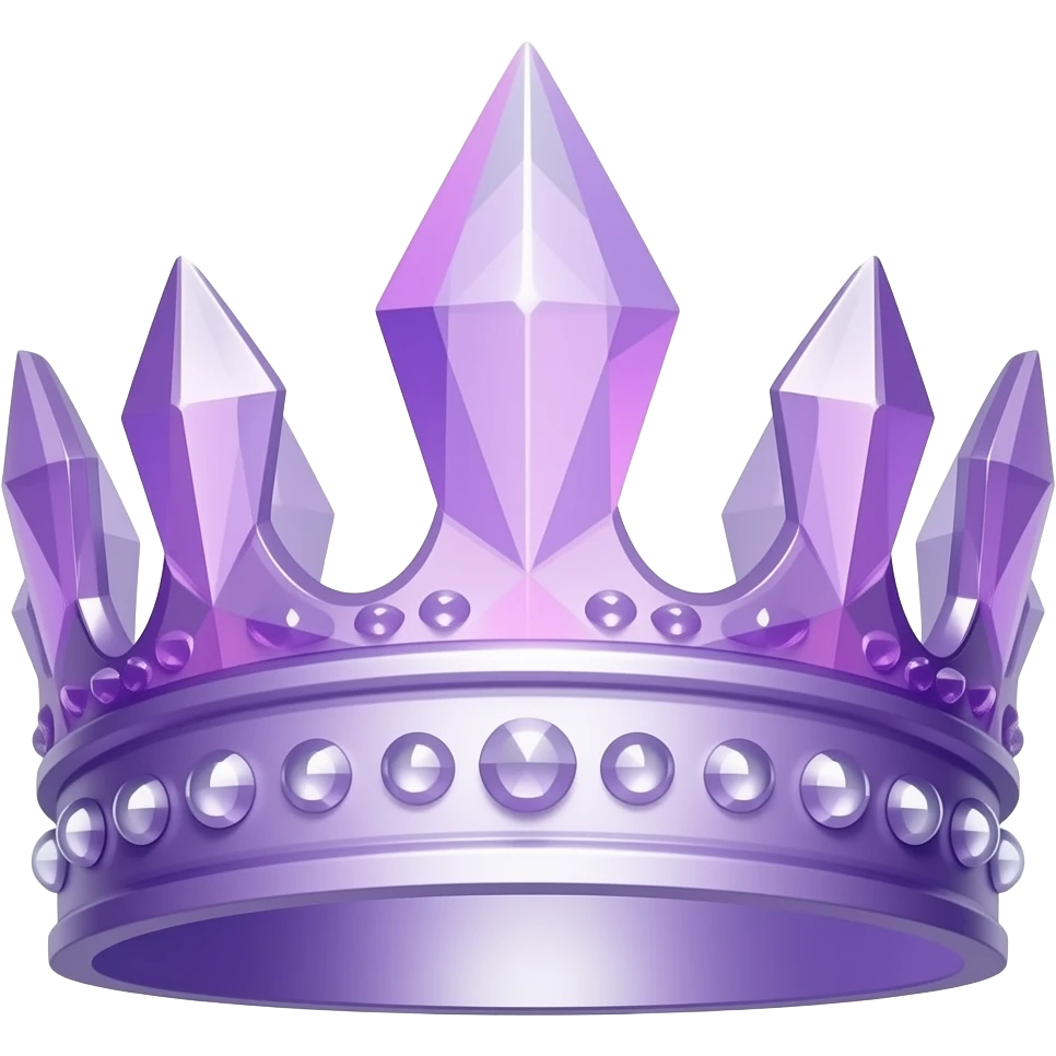 crystal purple crown emoji