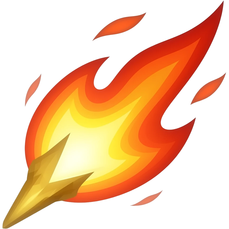 Fire bolt emoji