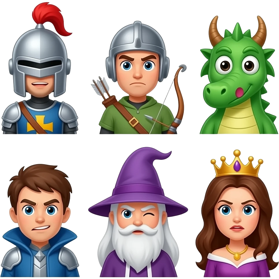 Create different medieval emojis emoji