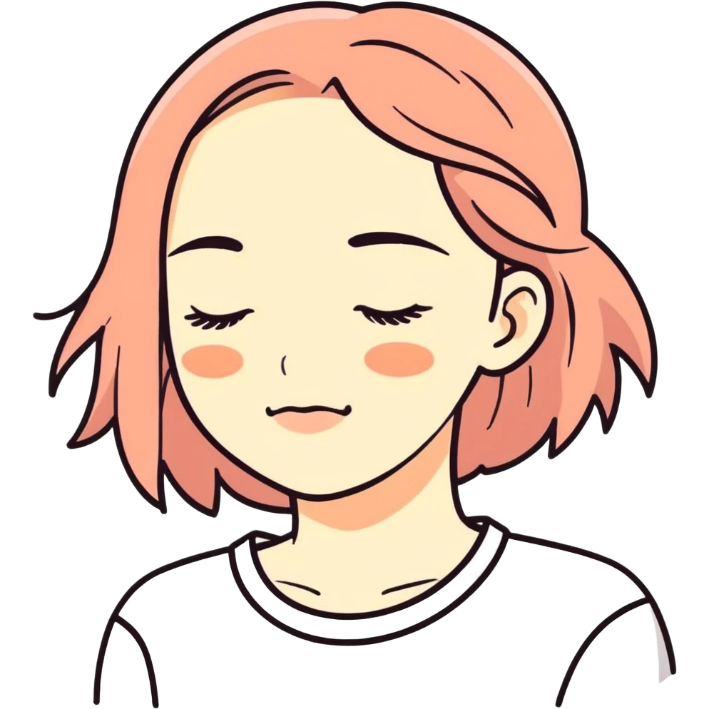 Sleepy girl emoji