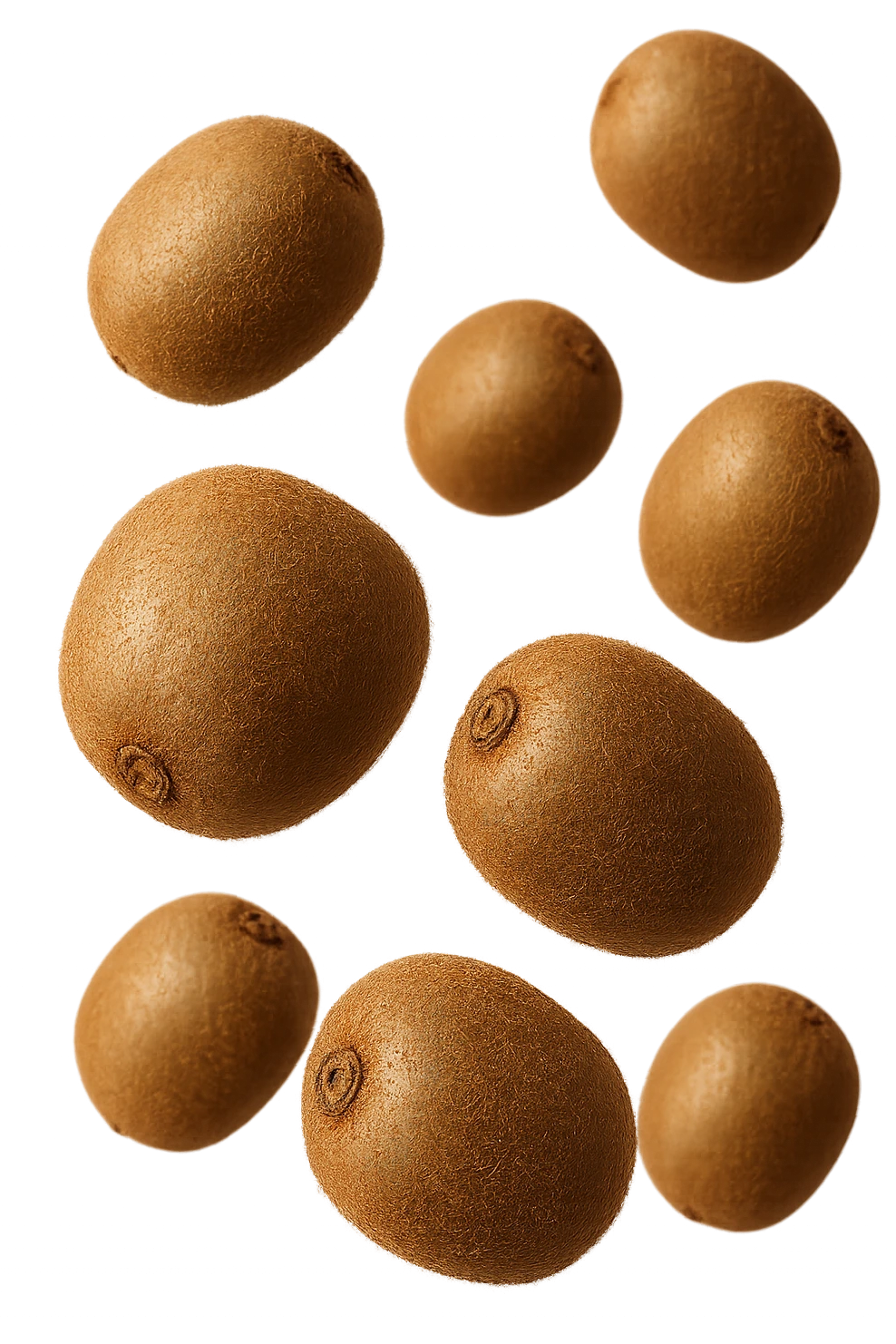 kiwi fluttuano in aria, iperrealistici 4k emoji