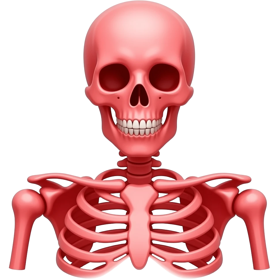 Red skeleton emoji