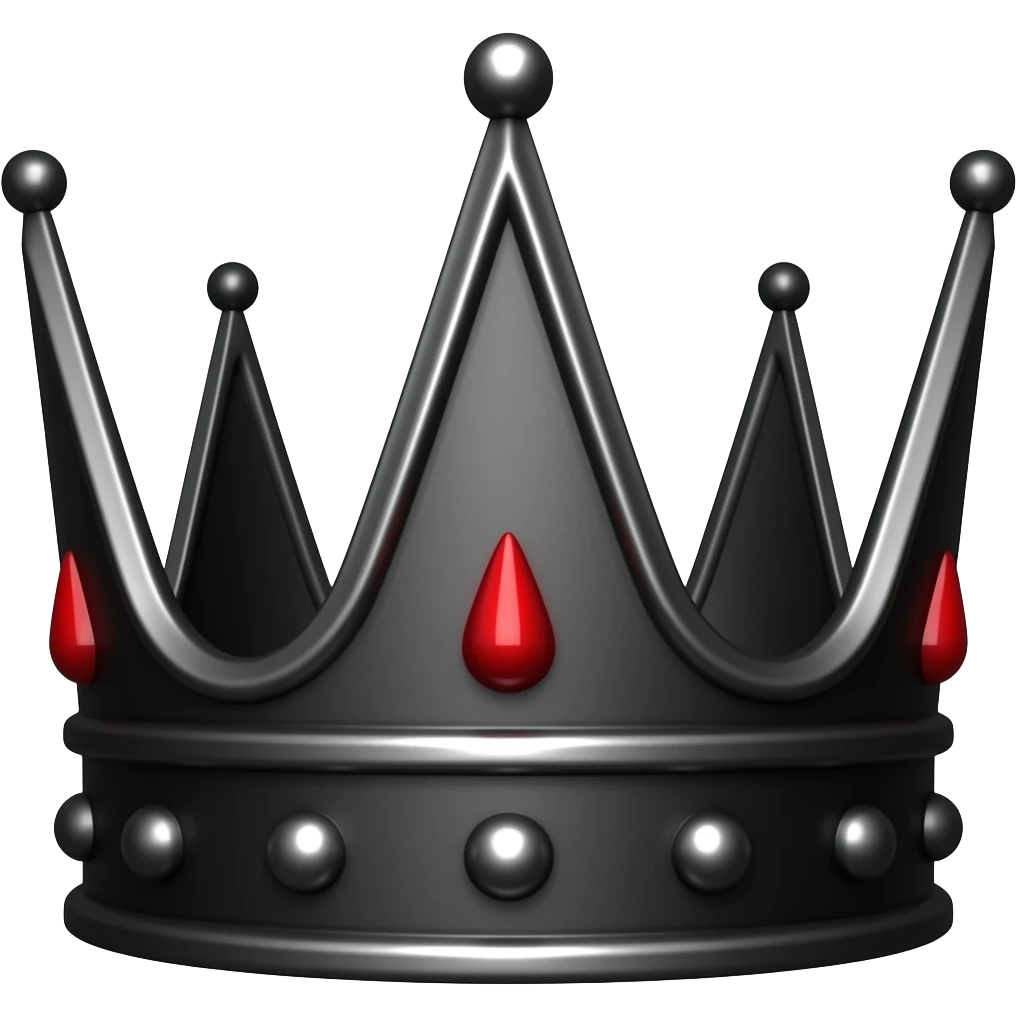 evil dark crown emoji