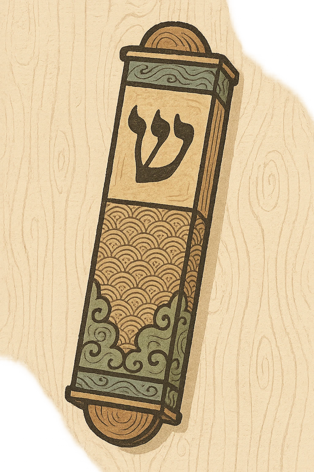 Mezuzah on transparent background emoji