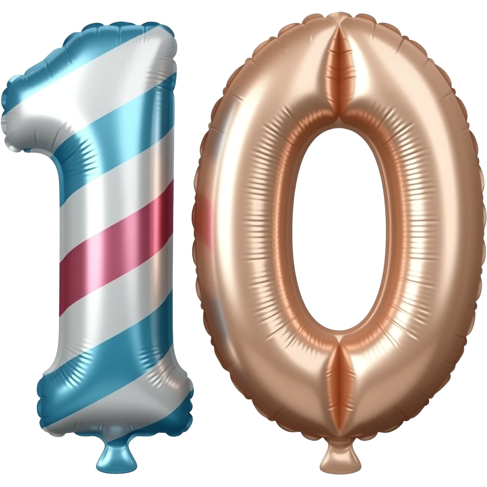 10th birthday balloon emoji