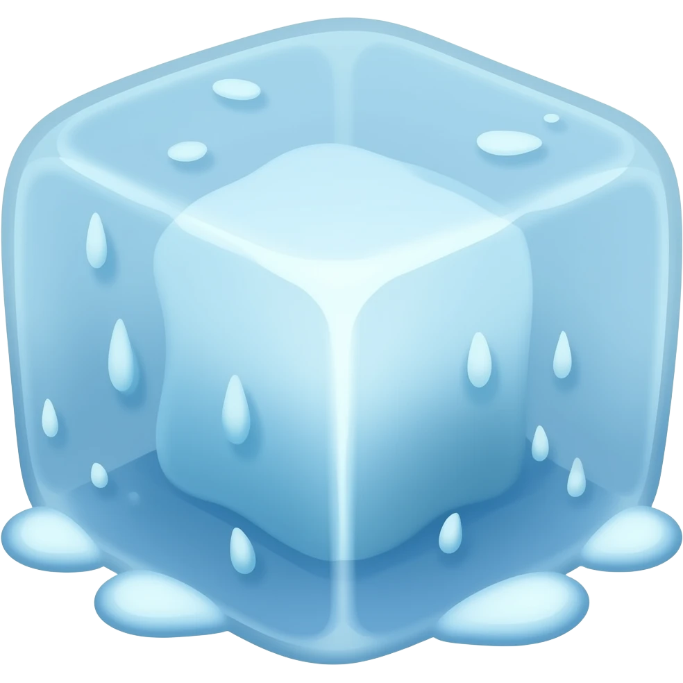 liquid freezing emoji
