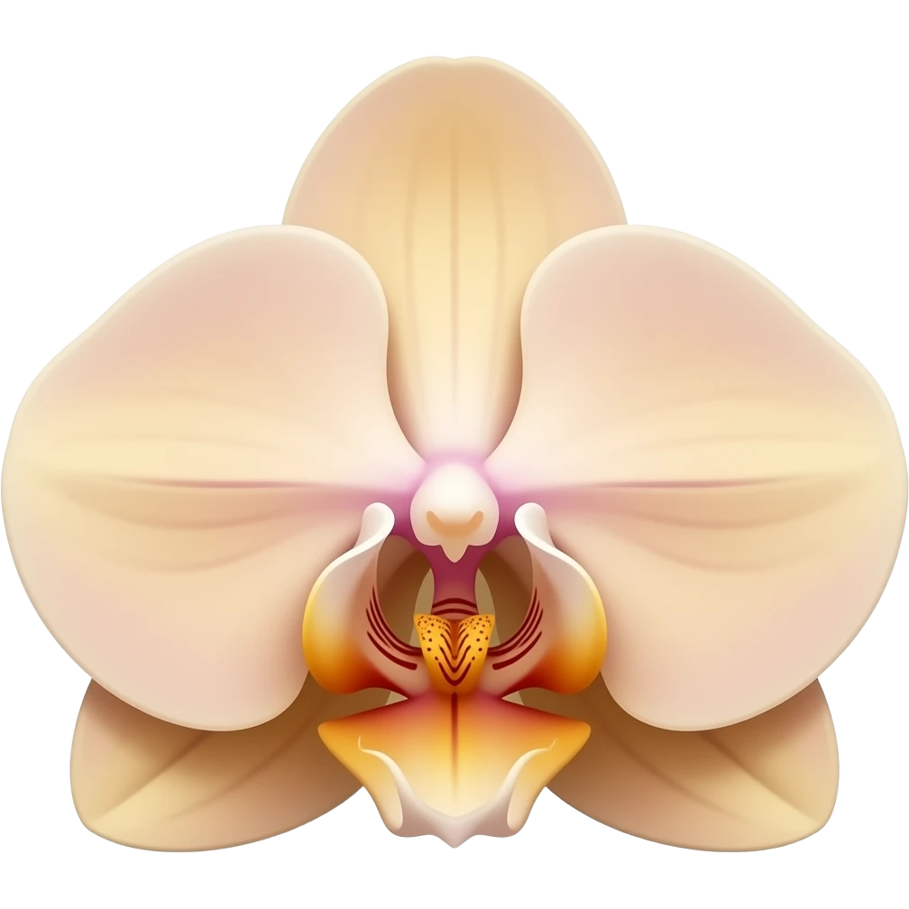 flesh colored orchid emoji emoji