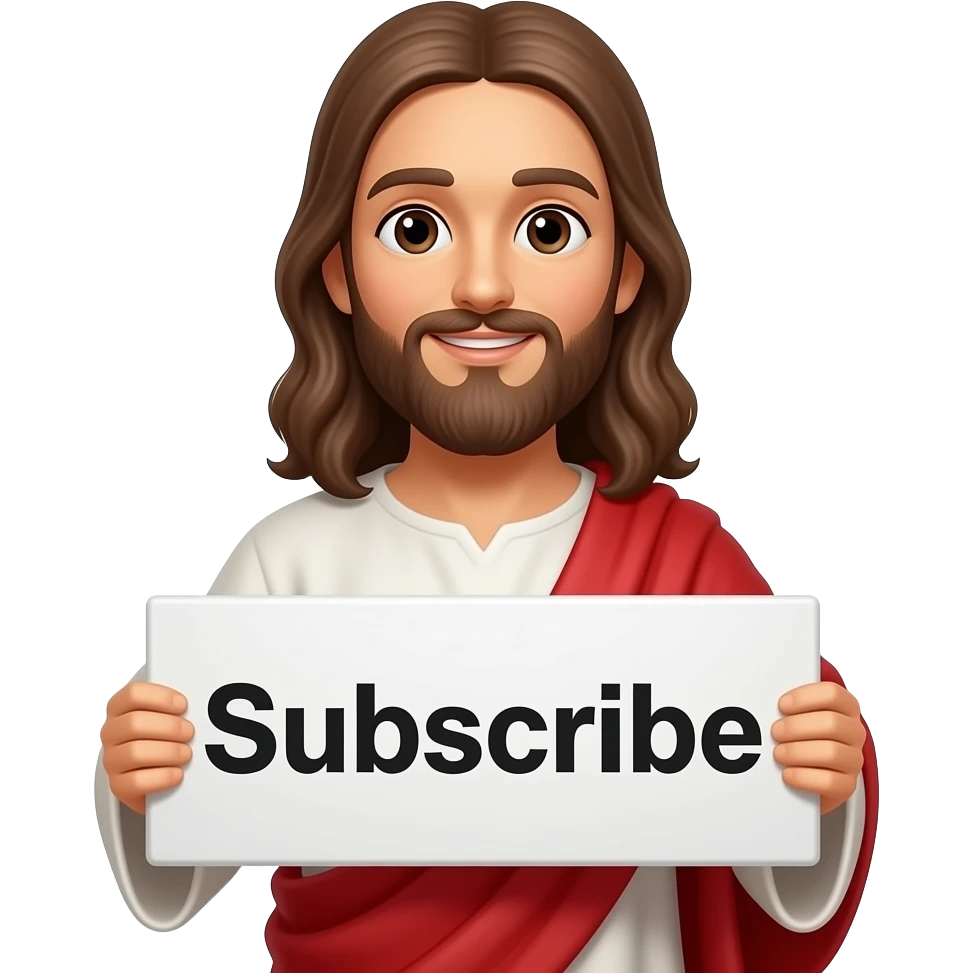 jesus subscribe please png emoji