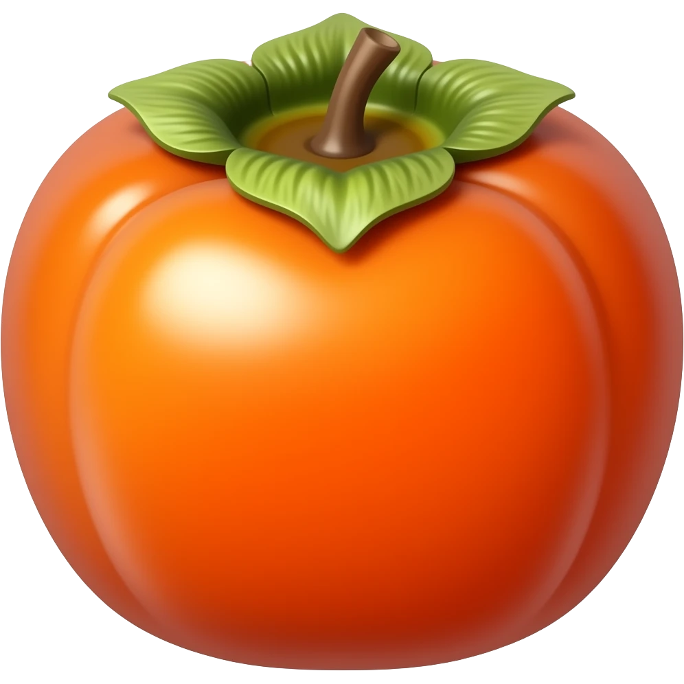 persimmon emoji