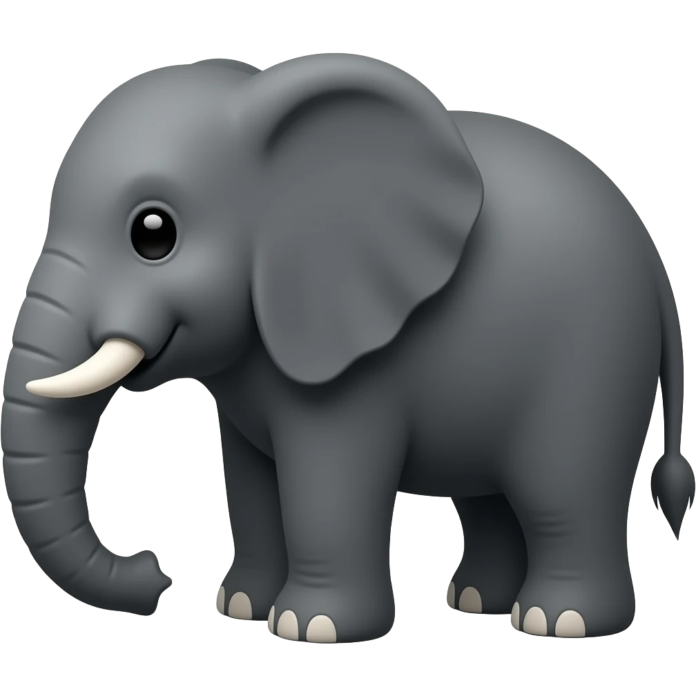 🐘 same smaal black elephant emoji