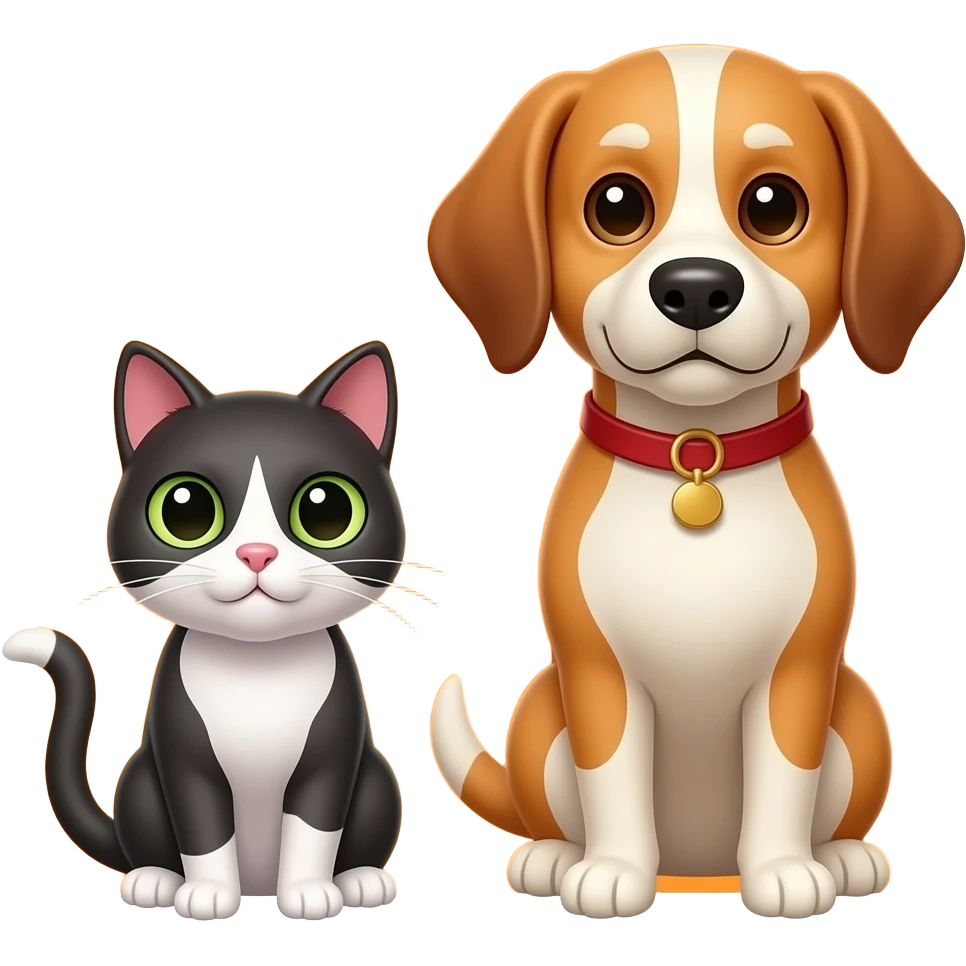 🐈🟧🟧🐕 emoji