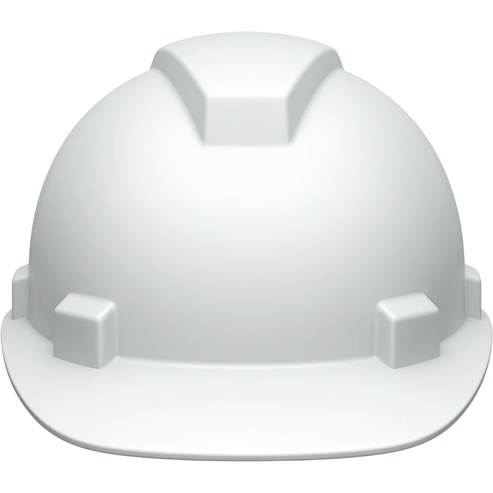 Casco blanco de ingenieria emoji