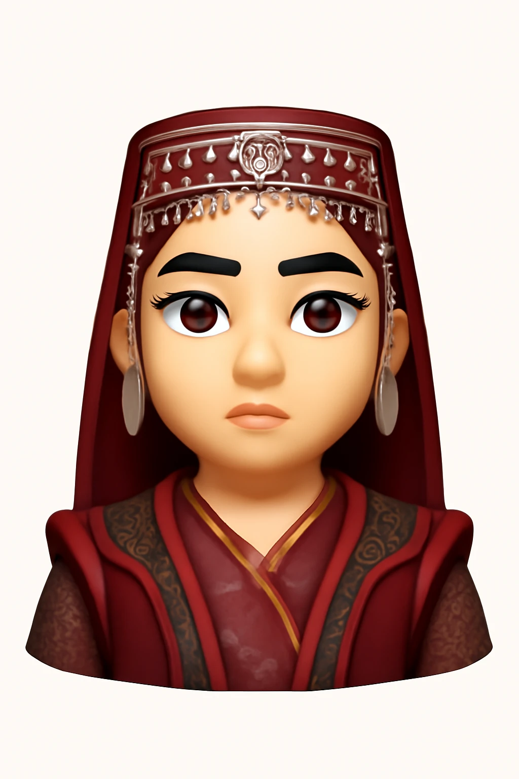 A 3D Apple-style emoji version of the uploaded image, preserving its colors, shapes, textures, and overall design, simplified into emoji form while keeping key details recognizable. Smooth glossy finish, soft shadows, high-quality render, minimal background emoji