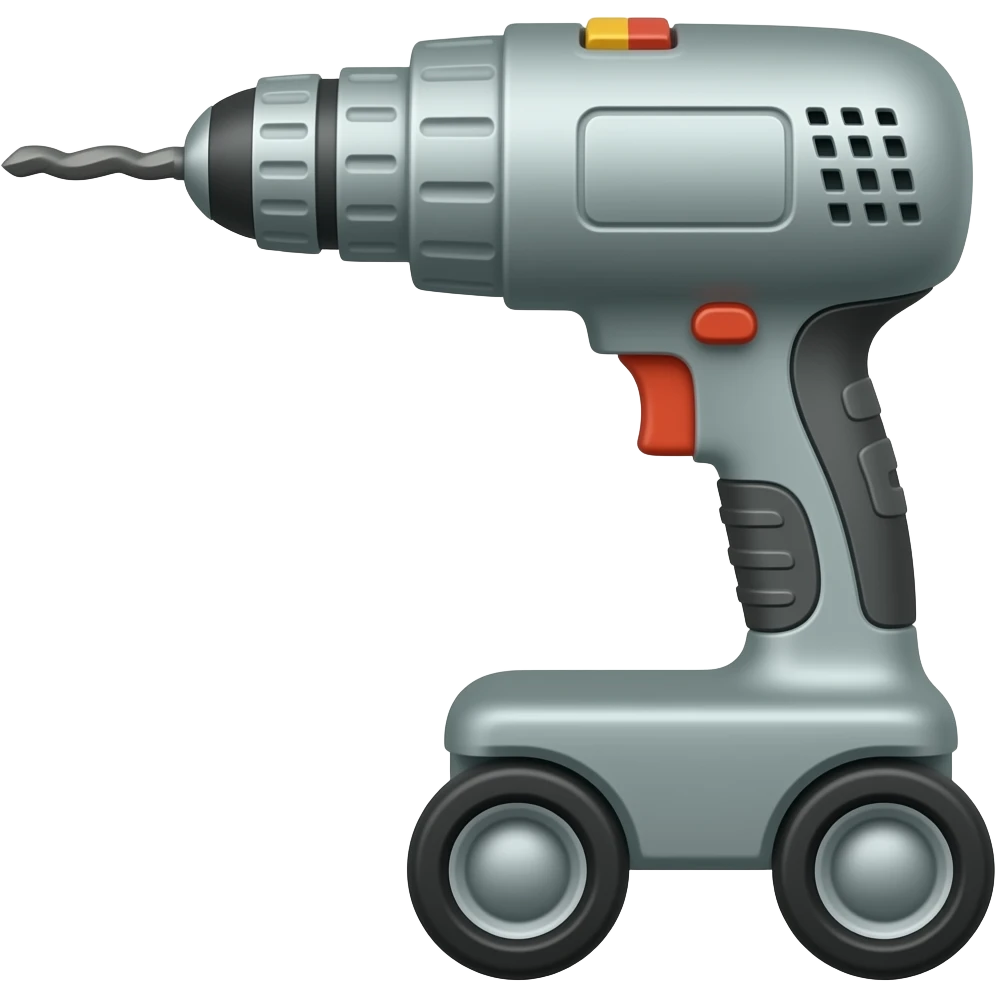 drill machine on wheels emoji