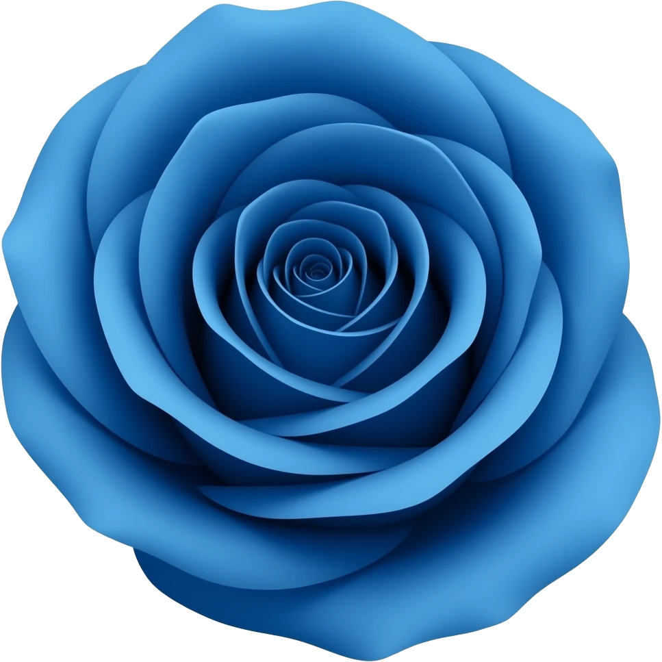 Blue rose emoji emoji