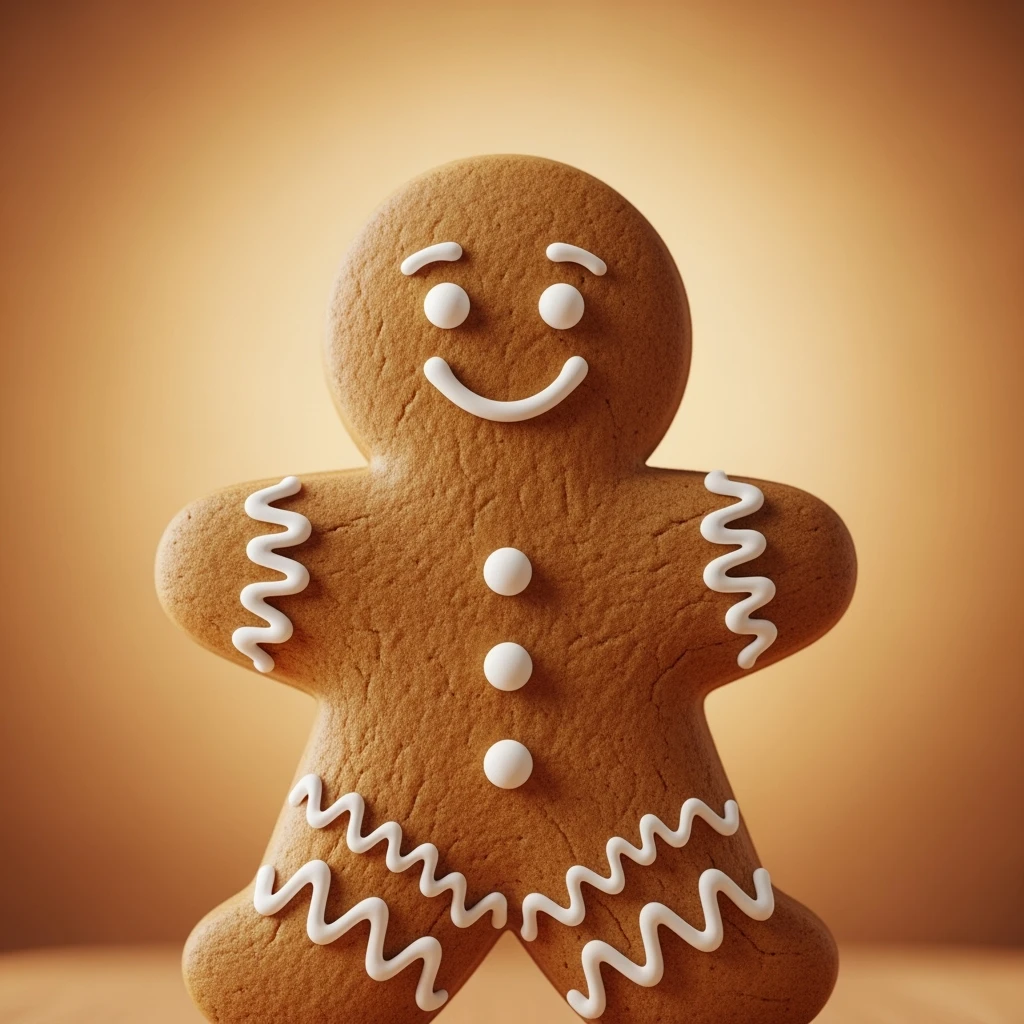 gingerbread man emoji