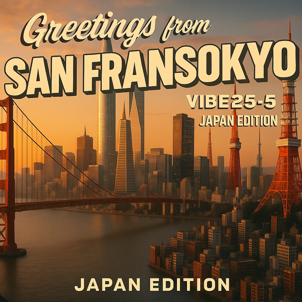 Add the words: Greetings from San Fransokyo!  VIBE25-5, Japan Edition emoji