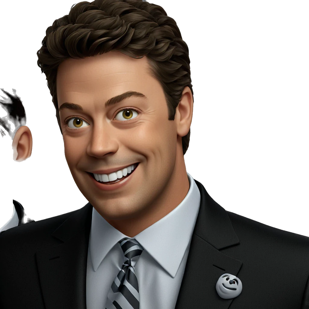 smiling boy in formal suit emoji