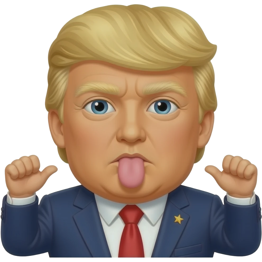 trump farting emoji