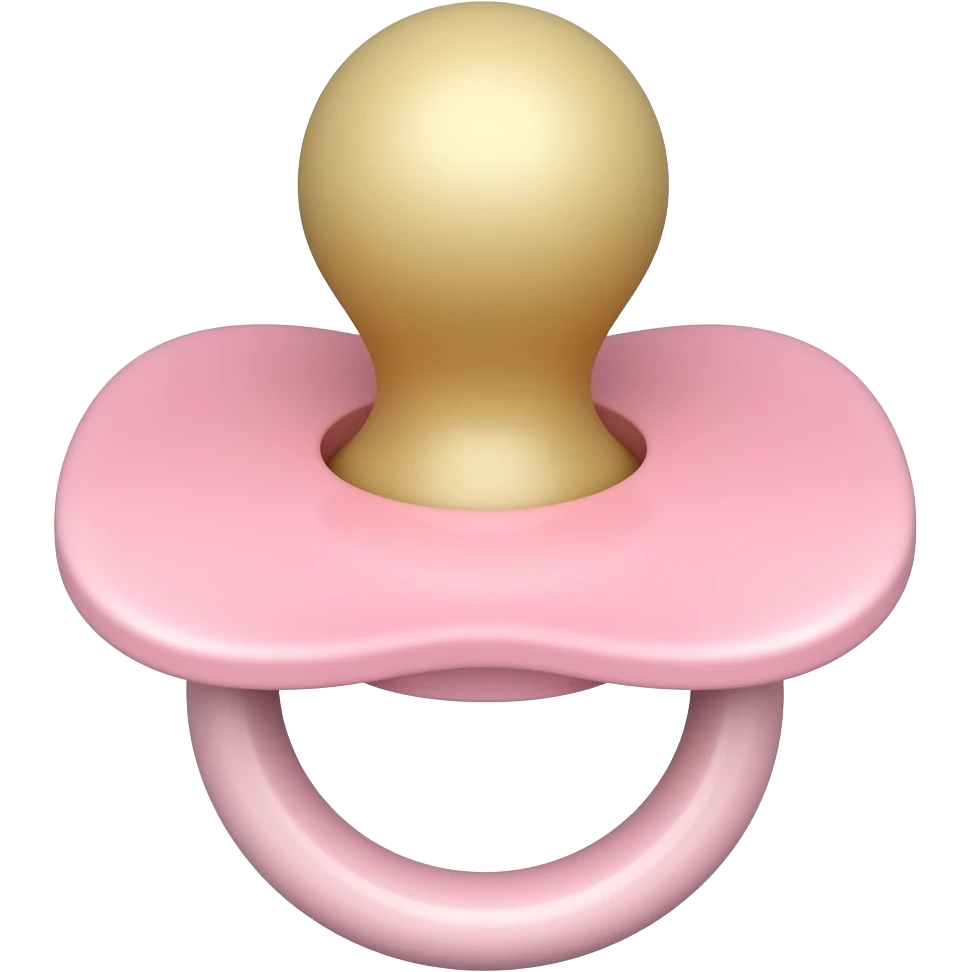 light pink pacifier emoji