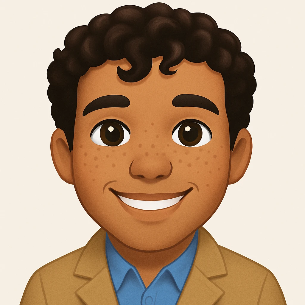 turn the second man in emoji style of the 1st image, match the facial features and get up emoji