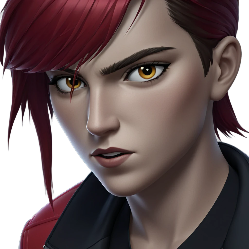 vi in red jacket portrait emoji