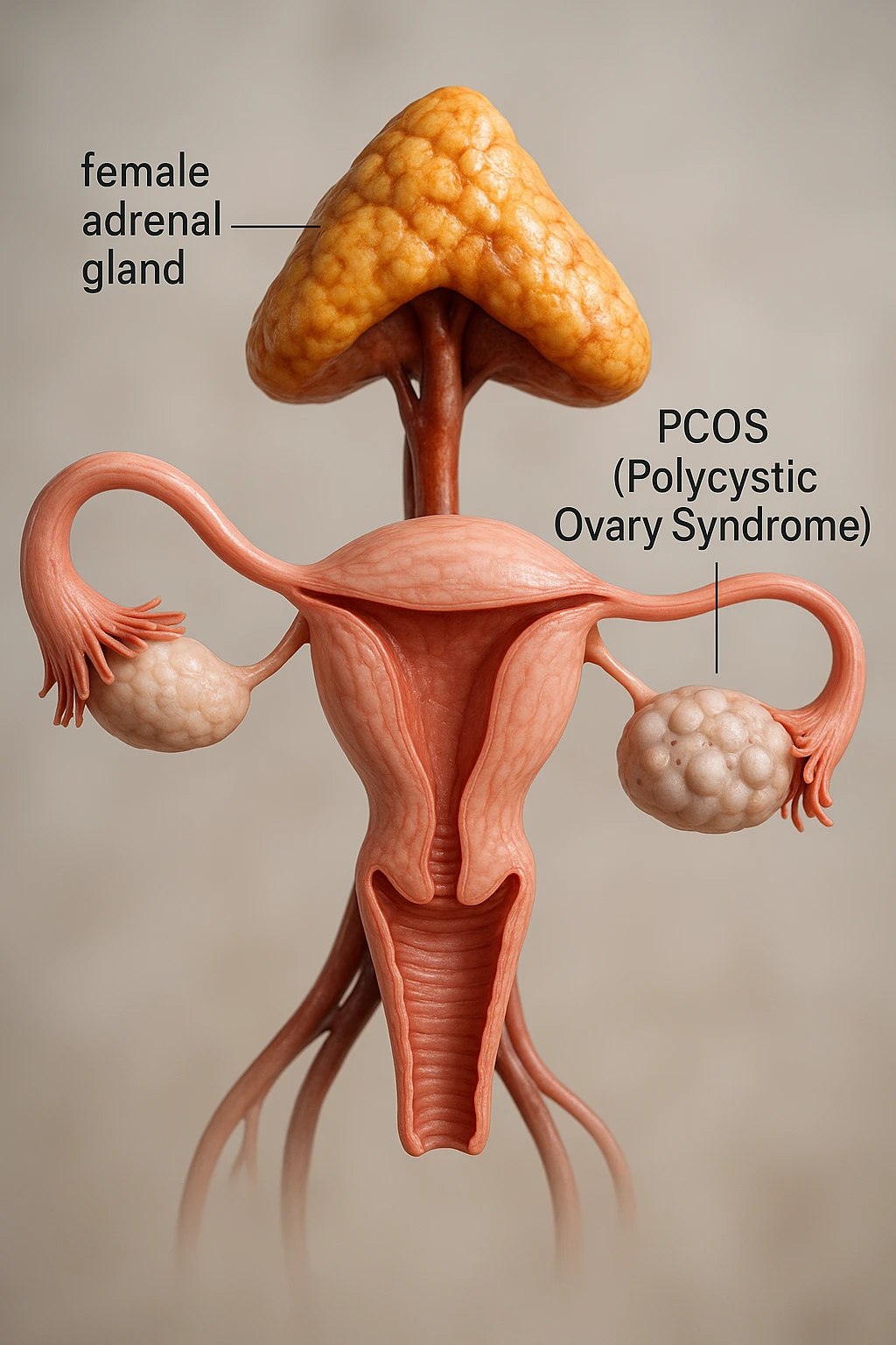 PCOS SURRENALICA DONNA IMMAGINE 3D REALISTICA emoji