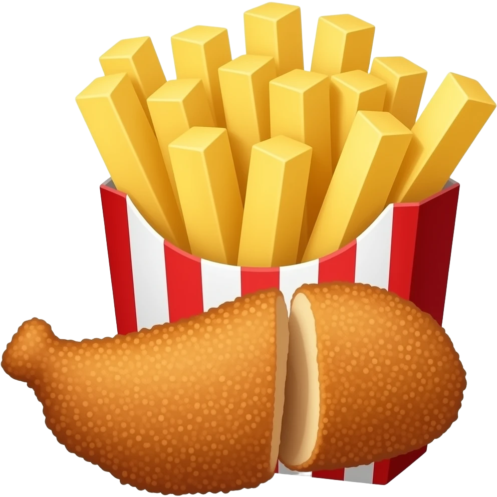 Schnitzel Pommes emoji