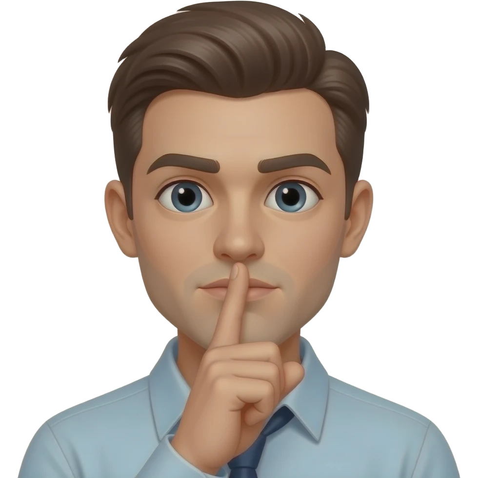 Vladdy  shhh with his finger against his lips emoji