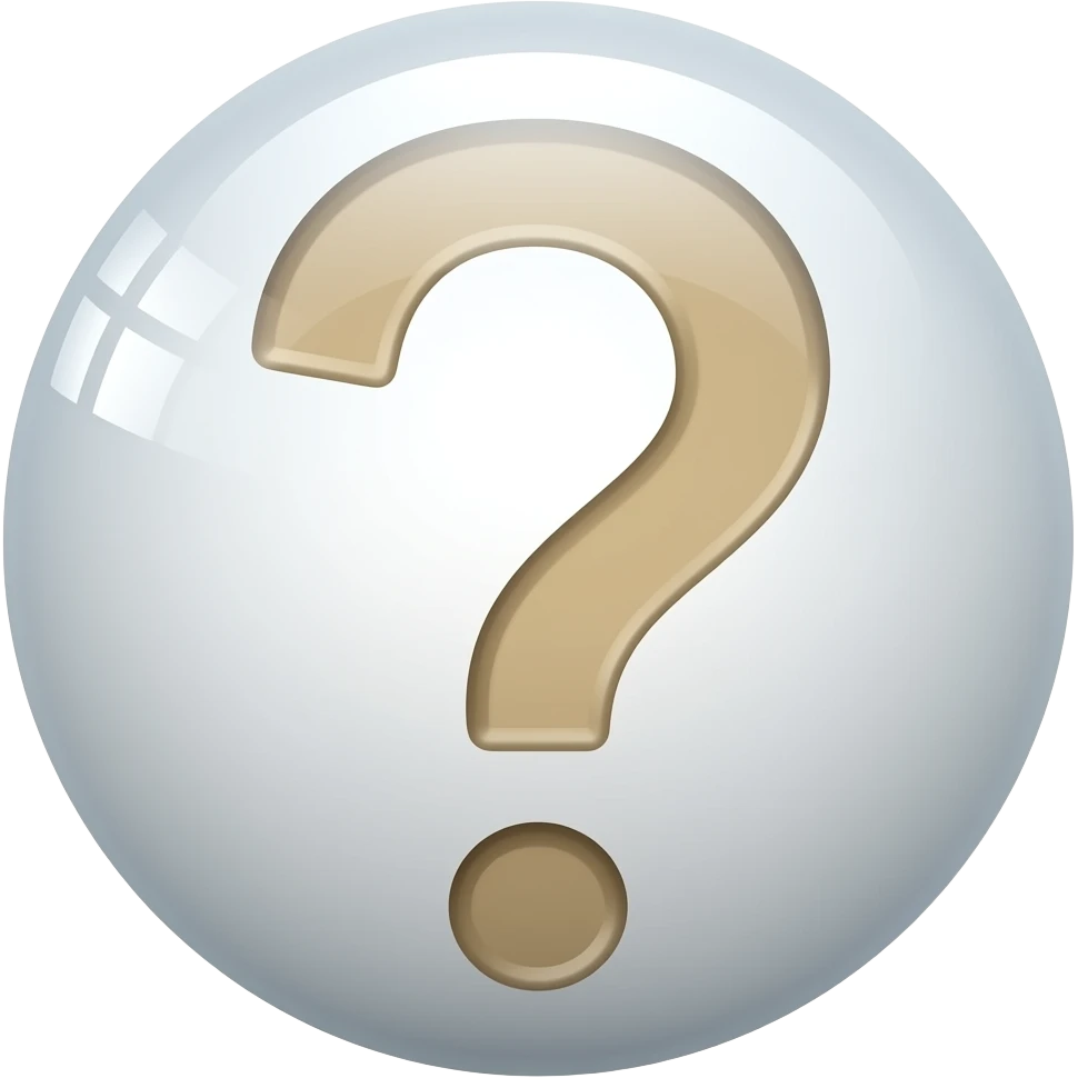 Question mark connected emoji