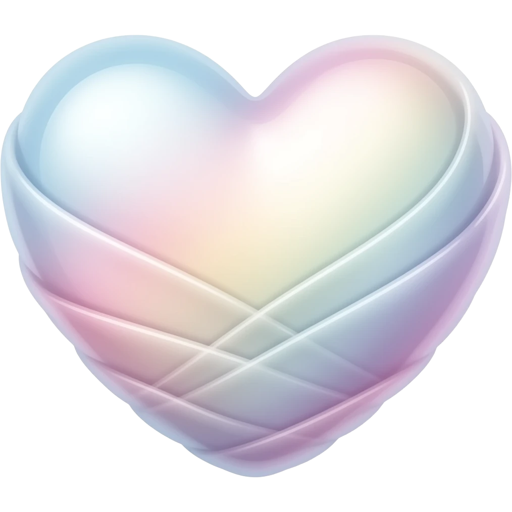 Heart shaped cocoon emoji