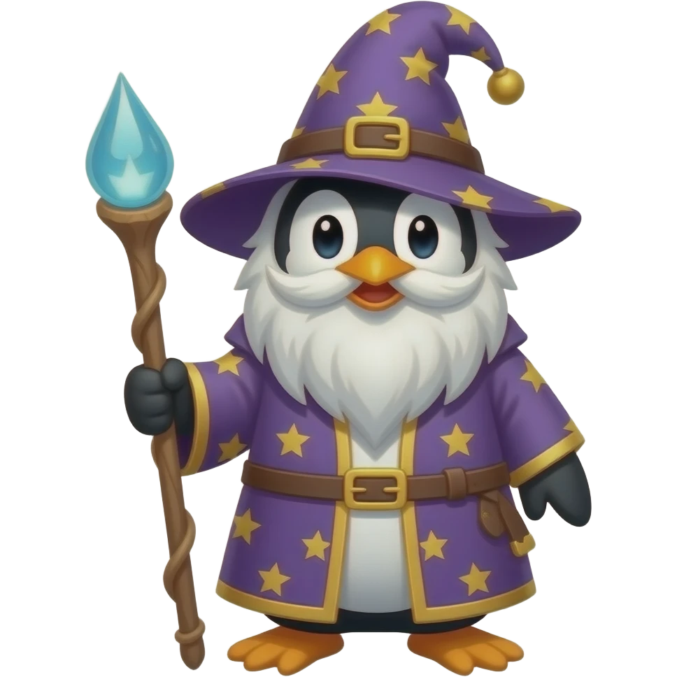 Penguin Wizard emoji