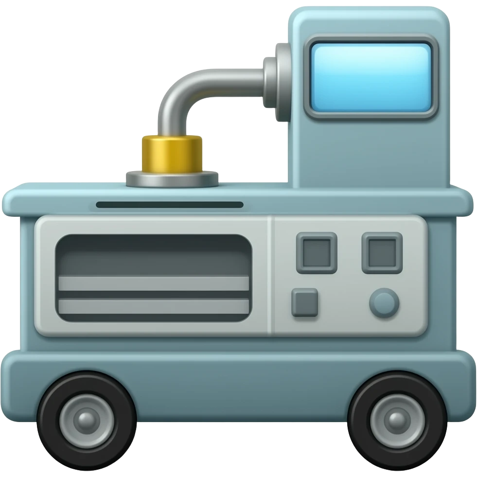 machine on wheels emoji