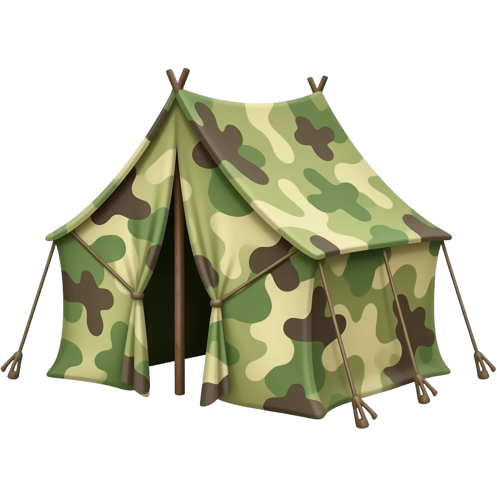 WWII war tent without background emoji