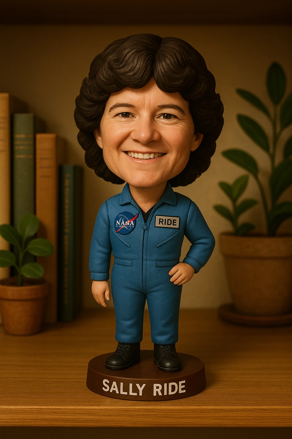 A woman's Sally Ride  emoji