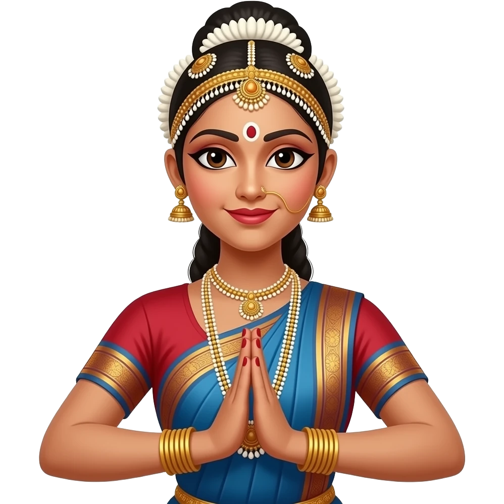 bharathnatyam dancer emoji