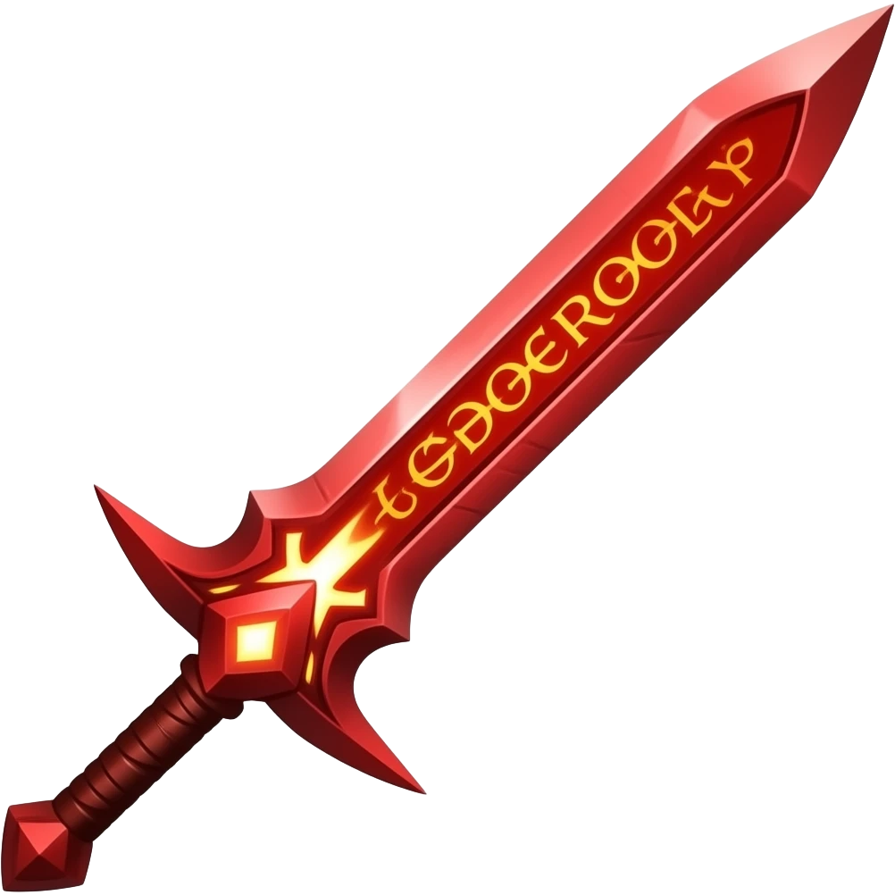 A red future sword emoji