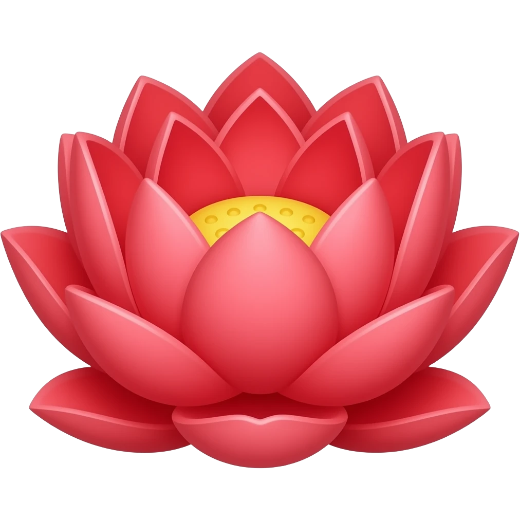 Red lotus emoji