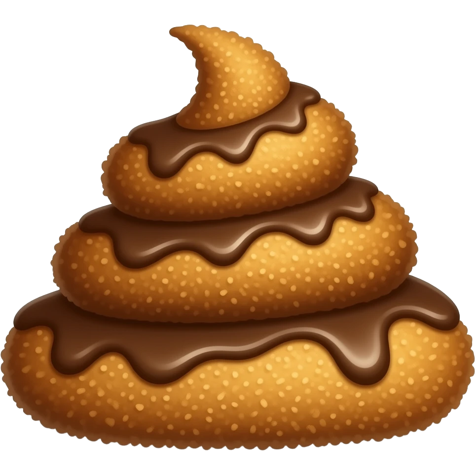 chicken nuggets made out of poop emoji