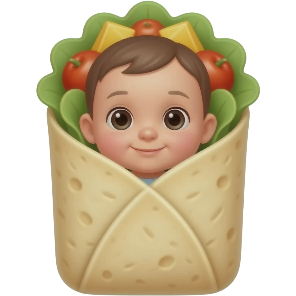 Bebe burrito emoji