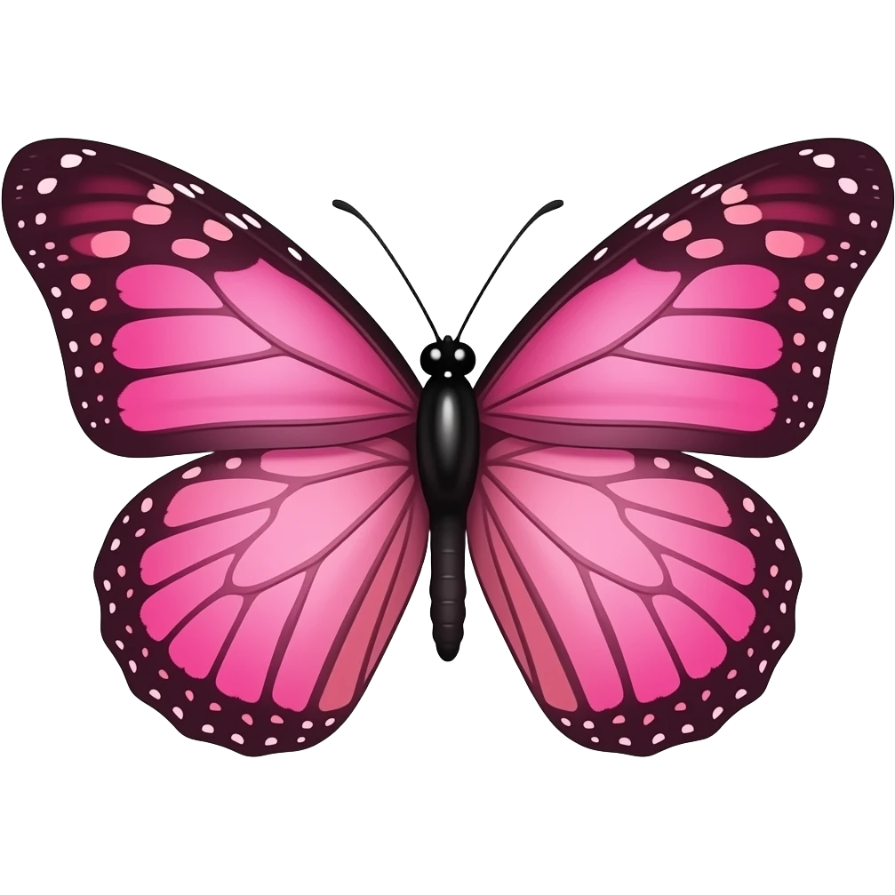 Pink butterfly emoji emoji
