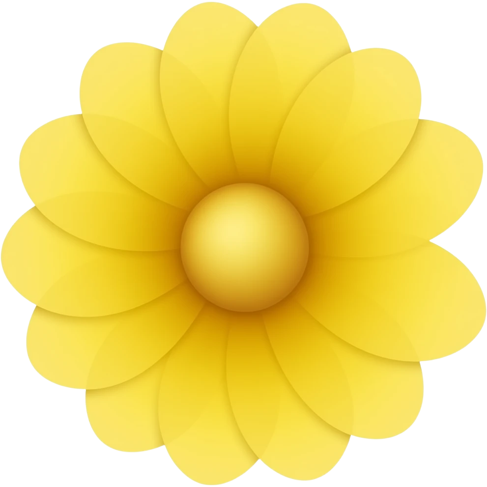 Yellow colour flowers emoji