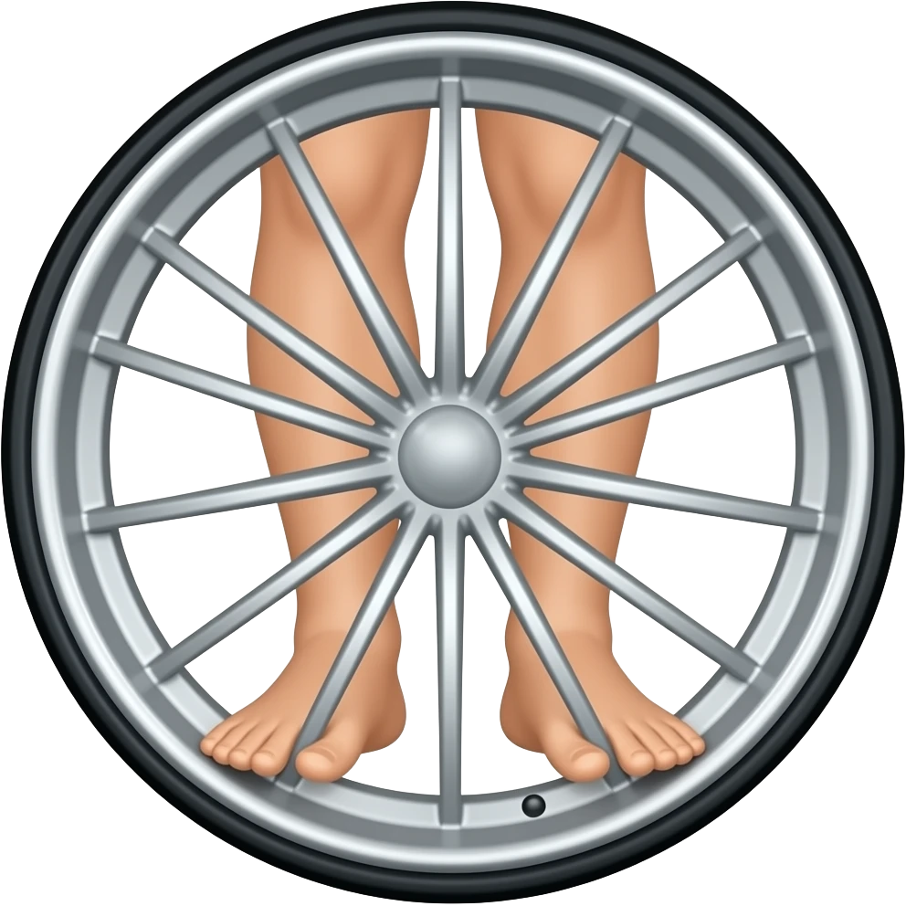 Llanta usando lebatado los piernas humano emoji