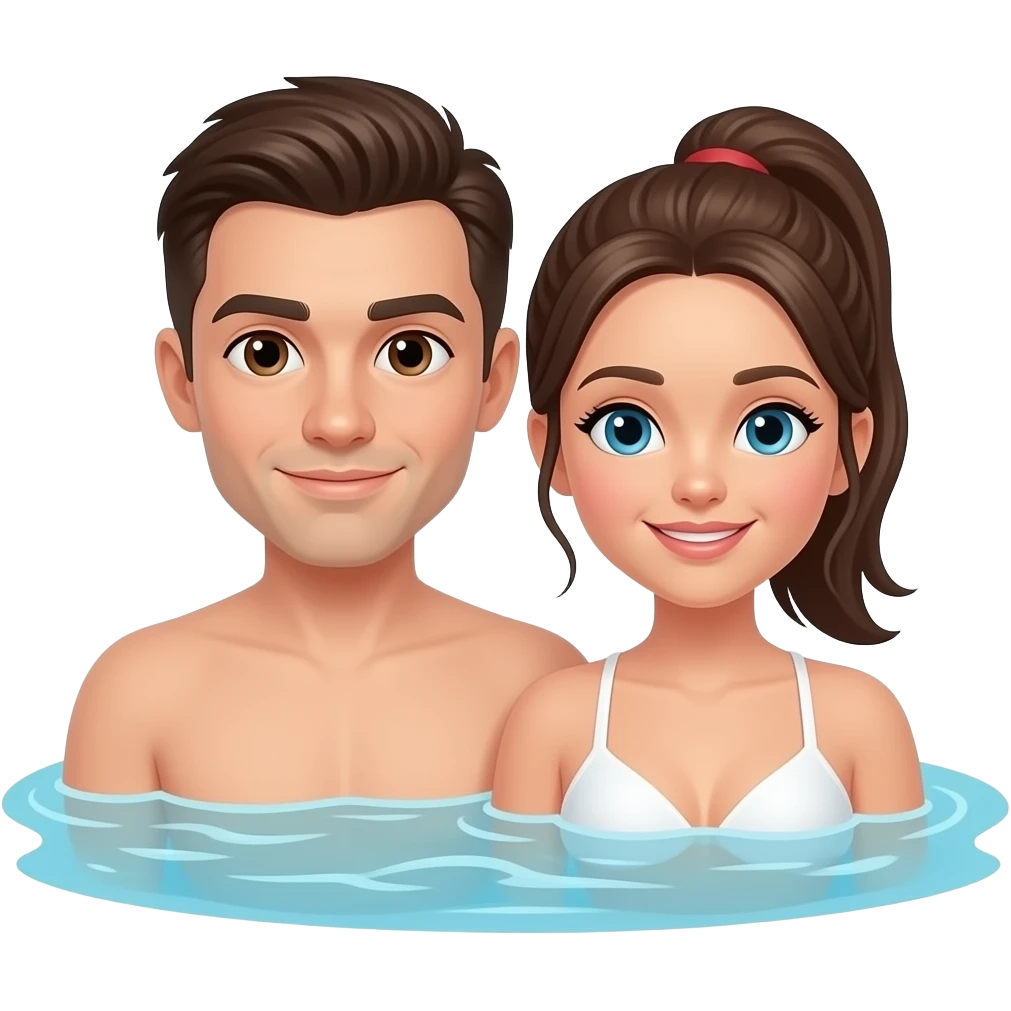 Couple bathing emoji