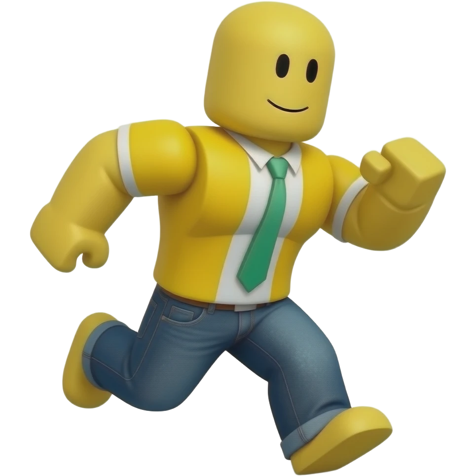 Roblox amarelo correndo emoji