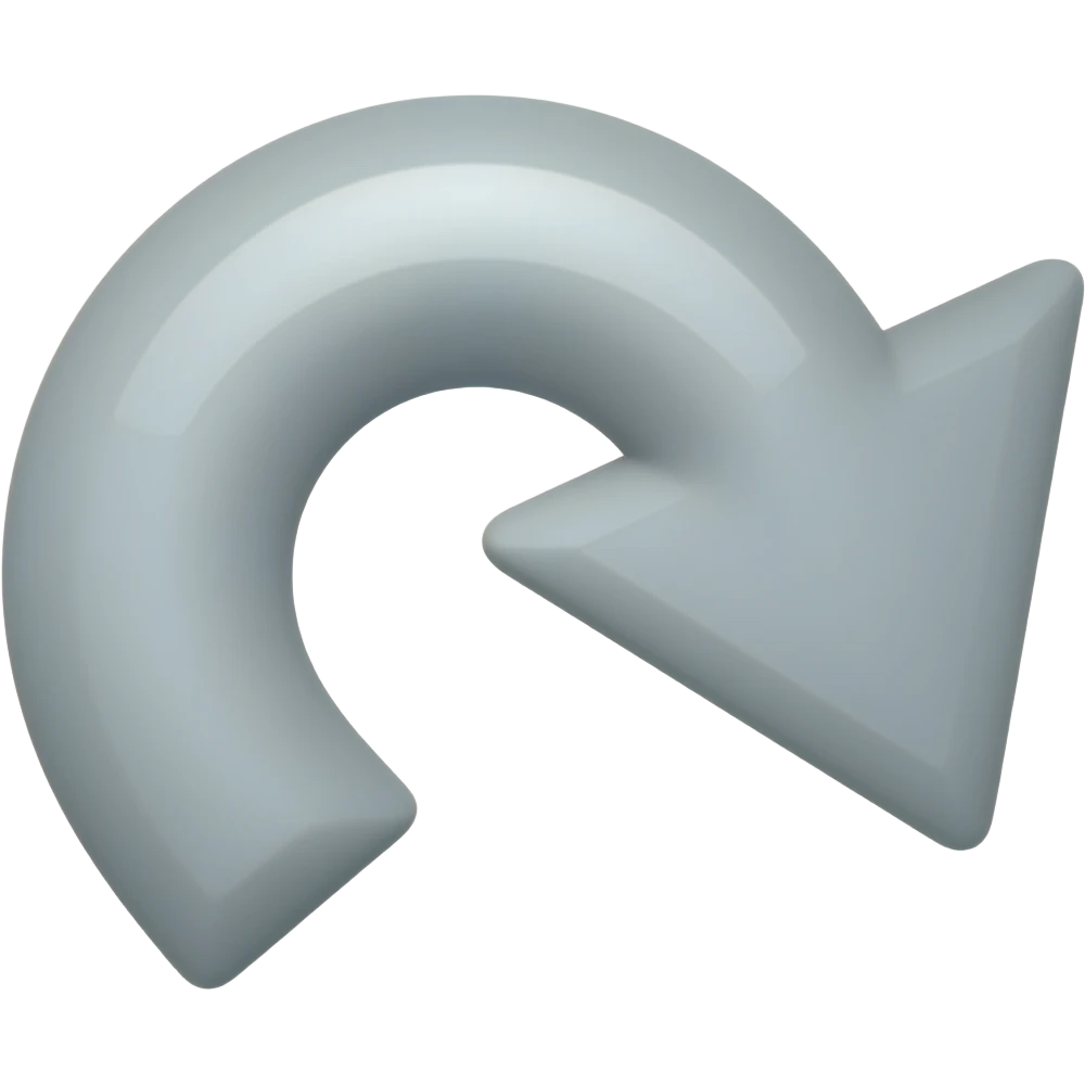 flecha curva de regreso emoji