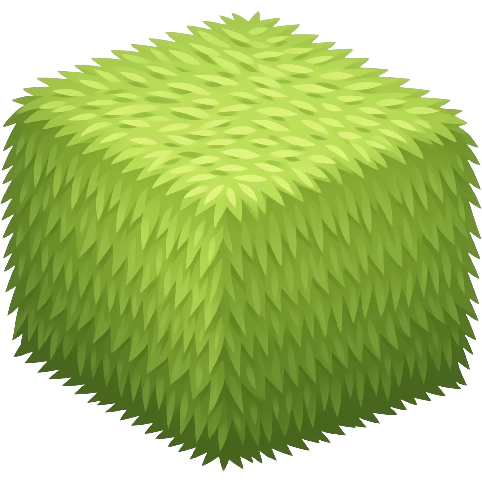 Rectangle bale of green hay emoji
