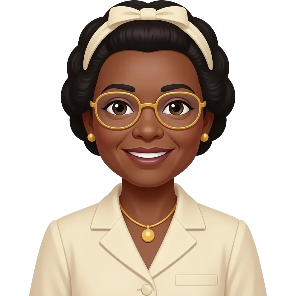 Rosa Parks with ivory outfit emoji